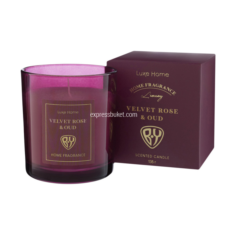 Аромасвеча Бархатная роза